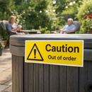 Caution Out of Order Safety Signs – Multiple Materials – Indoor & Outdoor Use