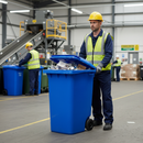 Heavy Duty 360 Litre Wheelie Bin for Spill Response and Recycling