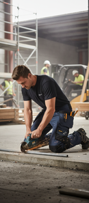 Professional Heavy Duty Slim Fit Work Trousers with Holster Pockets and 4-Way Stretch Panels for Ultimate Comfort and Flexibility