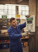 Premium Wall Mounted Eye Wash Dispenser with 20ml Pods and Integrated Mirror for Emergency Use