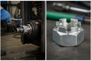 Premium Heavy Duty Castle Nut for Secure Fastening in Mechanical Assemblies - 34mm Height, 53mm Length, 45mm Width
