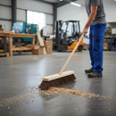 Premium 457mm Contract Stiff Platform Broom with Bassine Bristles for Industrial and Commercial Sweeping