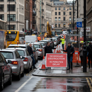 Premium Temporary Obstruction 15 Minutes Delay Sign - 1050x750mm, Engineer Grade Retroreflective Face