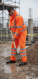 Premium High-Performance PU Coated Overtrousers with Elasticated Waist and 3M Reflective Tape for Enhanced Visibility