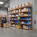 Premium Industrial Shelving - 1830mm High - 200kg Capacity - Blue & Orange