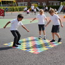Premium Full-Colour Number Grid Playground Marking - Durable Thermoplastic Design for Counting Fun