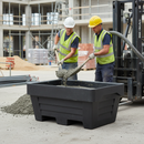 Heavy Duty Twin Skin Forklift Mortar Tub 250L - Durable Design with Channelled Forklift Slots for Secure Handling
