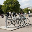 Premium Single Direction Bicycle Rack - Heavy Duty Galvanised Steel with Modular Design for 3 or 6 Bikes