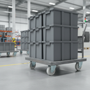 100mm Fixed Plate Heavy Duty Castor Nylon Wheel with Roller Bearing