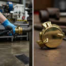Premium Brass Geka Style Quick Release Blank Cap for Couplings with Durable Construction