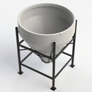 900L 60° Open-Top Cone Tank, UV-Stabilised Polyethylene (view 2)
