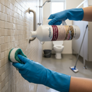 Premium 4-in-1 Washroom Cleaner, Descaler, Disinfectant & Deodouriser - 1 Litre for Acid-Resistant Surfaces