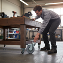 50mm Heavy Duty Bolt Hole Swivel Castor Braked Wheel