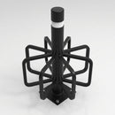 Six-station steel cycle rack with powder coat finish (view 2)