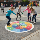 Premium Coloured Target Game for Playground Marking - Fun Interactive Learning Tool for Kids