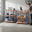 Premium Workbench Set - 915mm High - 200kg Capacity - Melamine - Blue/Orange