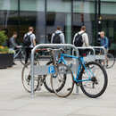 Premium Galvanised Bike Stand with Crossbar and Dual Installation Options for Secure Cycle Parking