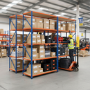 3x Premium Industrial Shelving - 2440mm High - 200kg Capacity - Chipboard