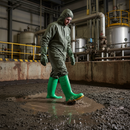 Premium Heavy Duty Full Safety Wellingtons with Chemical Resistance and Slip-Resistant Outsole
