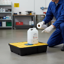 Premium Spill Tray with Removable Grid for Chemical Containment