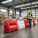 Heavy Duty Water Filled Traffic Separator Pair - Interlinkable, UV Stabilised, 100% Recyclable Units for Traffic Management