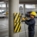 Premium Column Protection Pads - Flexible Polyurethane Foam with Steel Reinforcement for Round and Rectangular Columns