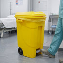 120 Litre Yellow Pedal-Operated Clinical Waste Bin