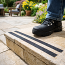 Self Adhesive Anti Slip Strips – 19mm x 610mm – Silicon Carbide Grit – Indoor/Outdoor