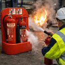 Fire Extinguisher Stand – Extra-Deep – Heavy Duty Polyethylene – Indoor Use