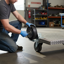 125mm Diameter Premium Elastic Rubber Tyred Wheel with Aluminium Centre