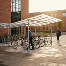 Professional Economy Bike Shelter Extension with Anodised Aluminium Frame and Polycarbonate Roof for Increased Cycle Storage