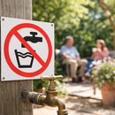 Not Drinking Water Symbol – 1mm Rigid Plastic – Indoor/Outdoor Use