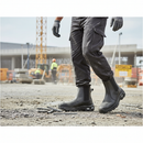 Premium Heavy Duty Safety Boot with Water-Resistant Upper, Slip-On Design, Shock-Absorbing Insole, and Durable Sole for Construction and Industrial Use