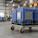 200mm Heavy Duty Swivel Plate Castor with Brown Polyurethane