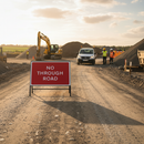 Professional No Through Road Sign - Heavy Duty Zintec Metal Face 1050x750mm with Engineer Grade Reflectivity