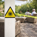 Hazard Warning Labels – 50mm x 50mm – Self Adhesive Vinyl – Indoor/Outdoor Use