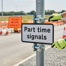 Professional Supplementary Plate for Traffic Signals - Part Time Operation Notification