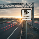 Premium Speed Camera Warning Sign - Portrait Format with Camera Symbol for Driver Awareness