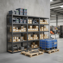 Premium Industrial Shelving - 1800mm High - 200/280kg Capacity - Grey