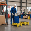 Heavy Duty Spill Tray with Grate - 70L Capacity for Safe Containment