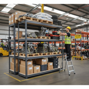 Heavy Duty Industrial Shelving - 1600mm High - 500kg Capacity - Grey