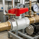 1/2in BSP Female x 1/2in BSP Female Plated Brass Ball Valve