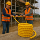 12mm Yellow Polypropylene 3-Strand Rope 15m Coil – Strong 3-Strand