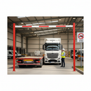 Professional Fixed Height Restriction Barrier - Freestanding Design with Galvanized Steel and Reflective Crossbar for Enhanced Visibility