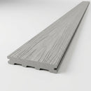 Solid Scalloped Grooved Composite Deck Board 5.4m Light Grey (view 2)