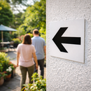 Arrow Signs – 1mm Rigid Plastic – Indoor/Outdoor Use