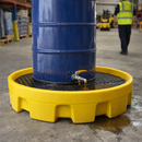 Single Drum Spill Tray – 870mm dia. x 190mm High – Polyethylene – Industrial Use