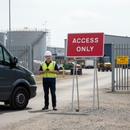 Professional Access Only Sign - Quick Fit 1050x750mm for Traffic Control - High-Quality Professional Grade for Industrial and Commercial Applications