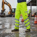 Premium Waterproof Overtrousers with Elasticated Waistband and Reflective Tape for Heavy Duty Protection