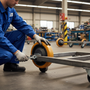 200mm Premium Polyurethane Tyred Wheel with Ball Bearings